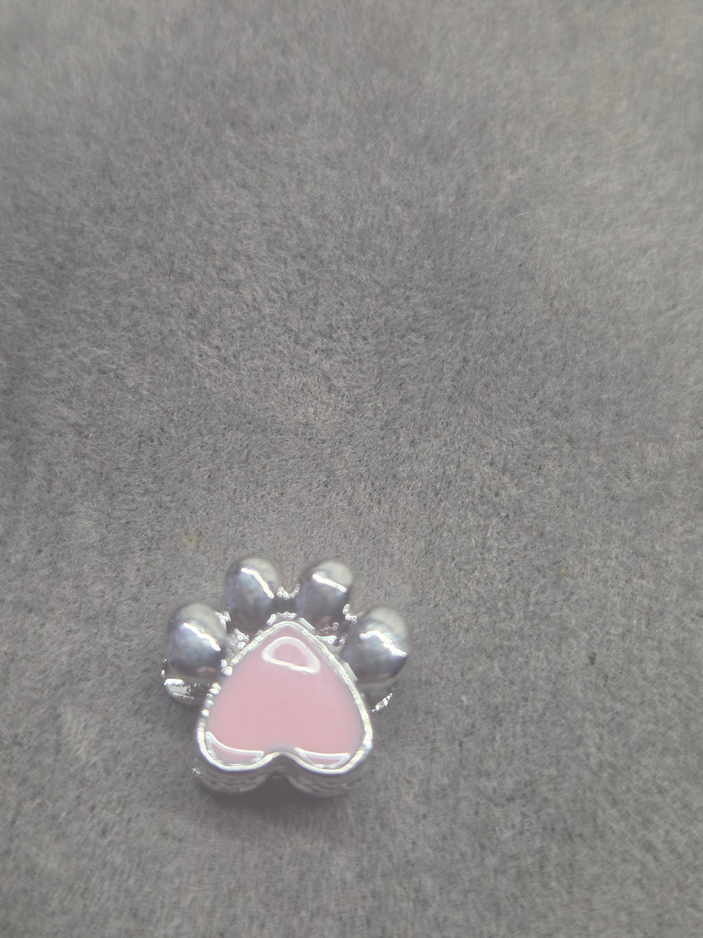 Pink paw charm
