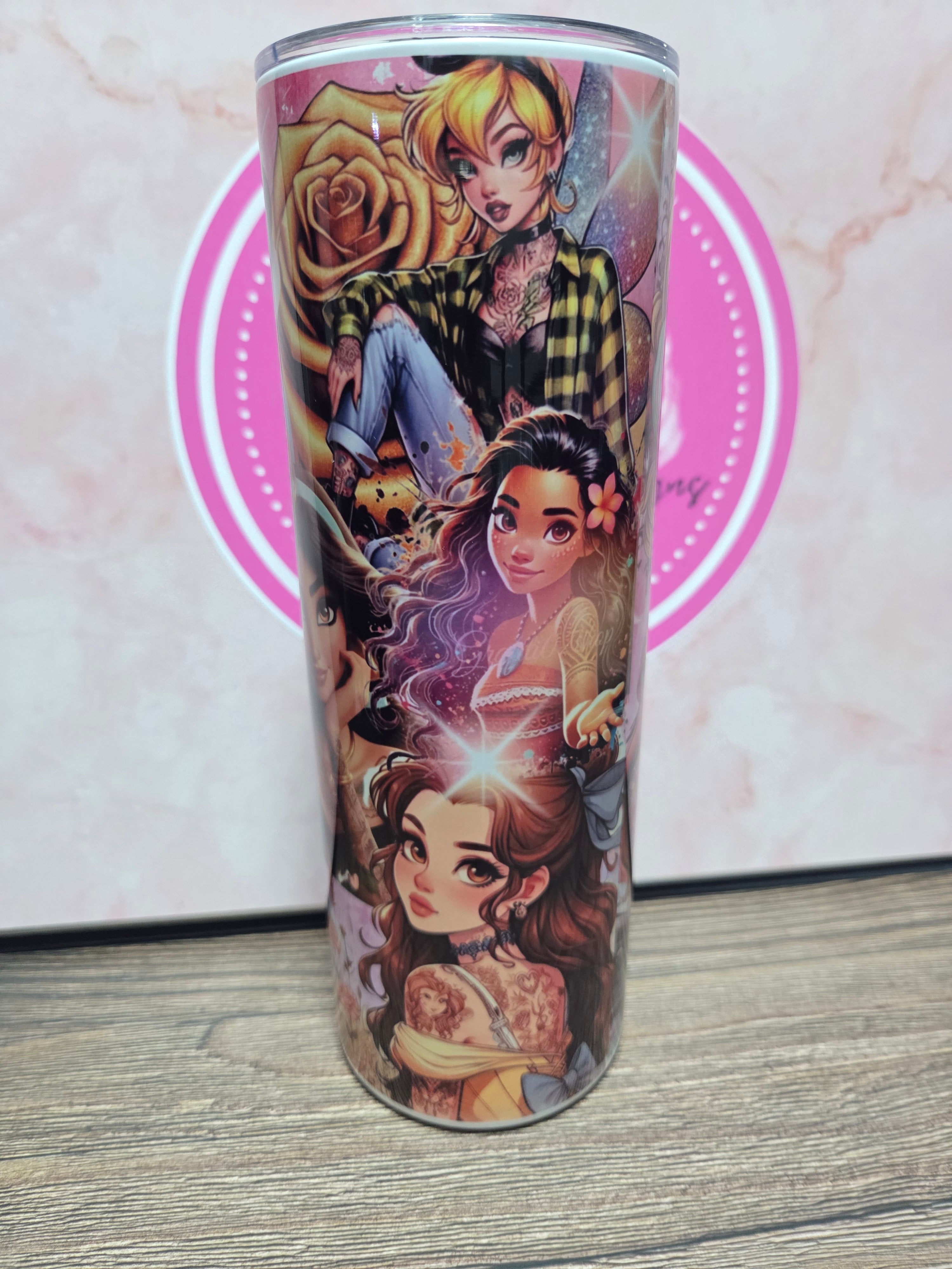 Tattooed disney tumbler
