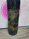 Glitter resin tumbler