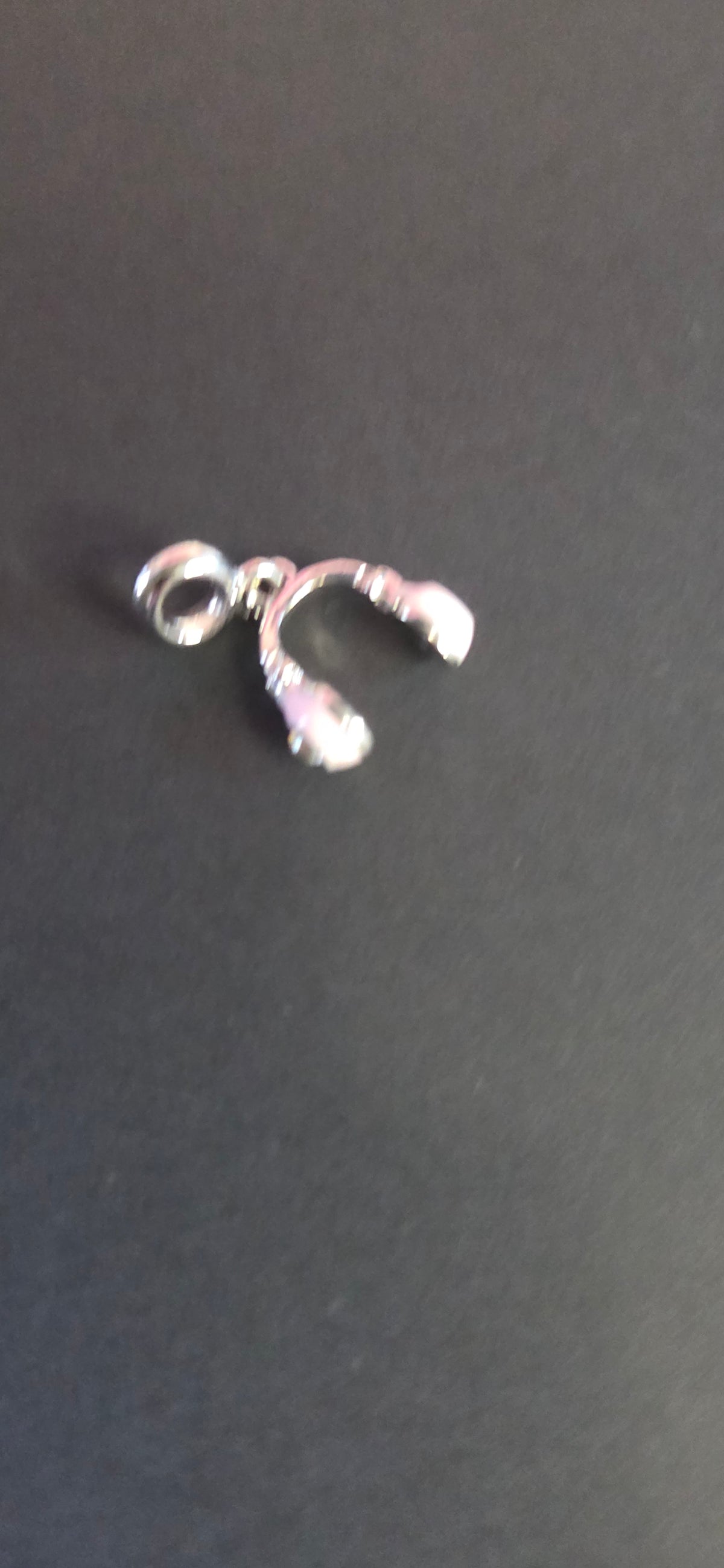 Pink earphones charm