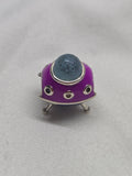 Alien ship charm