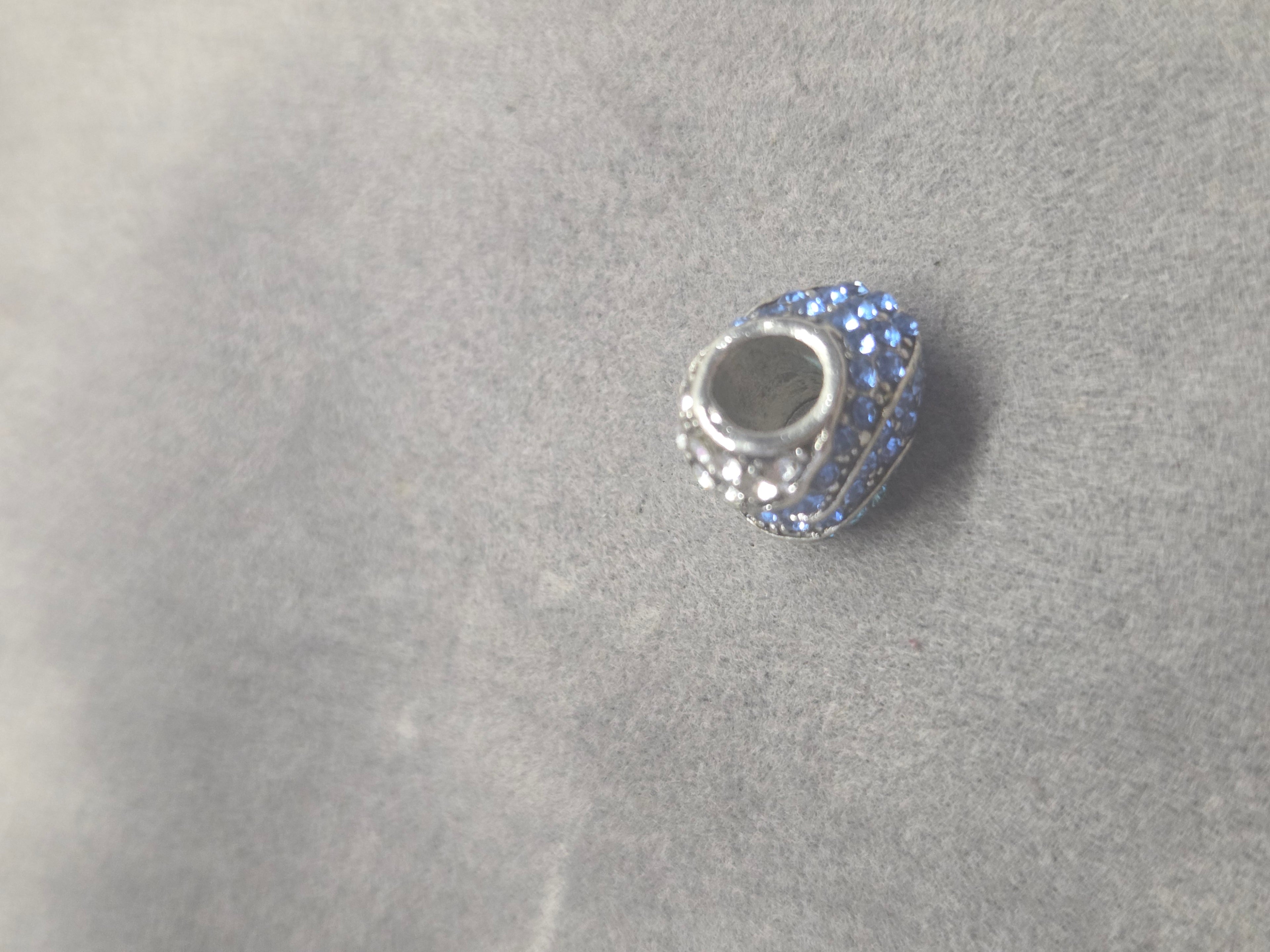 Blue heart charm