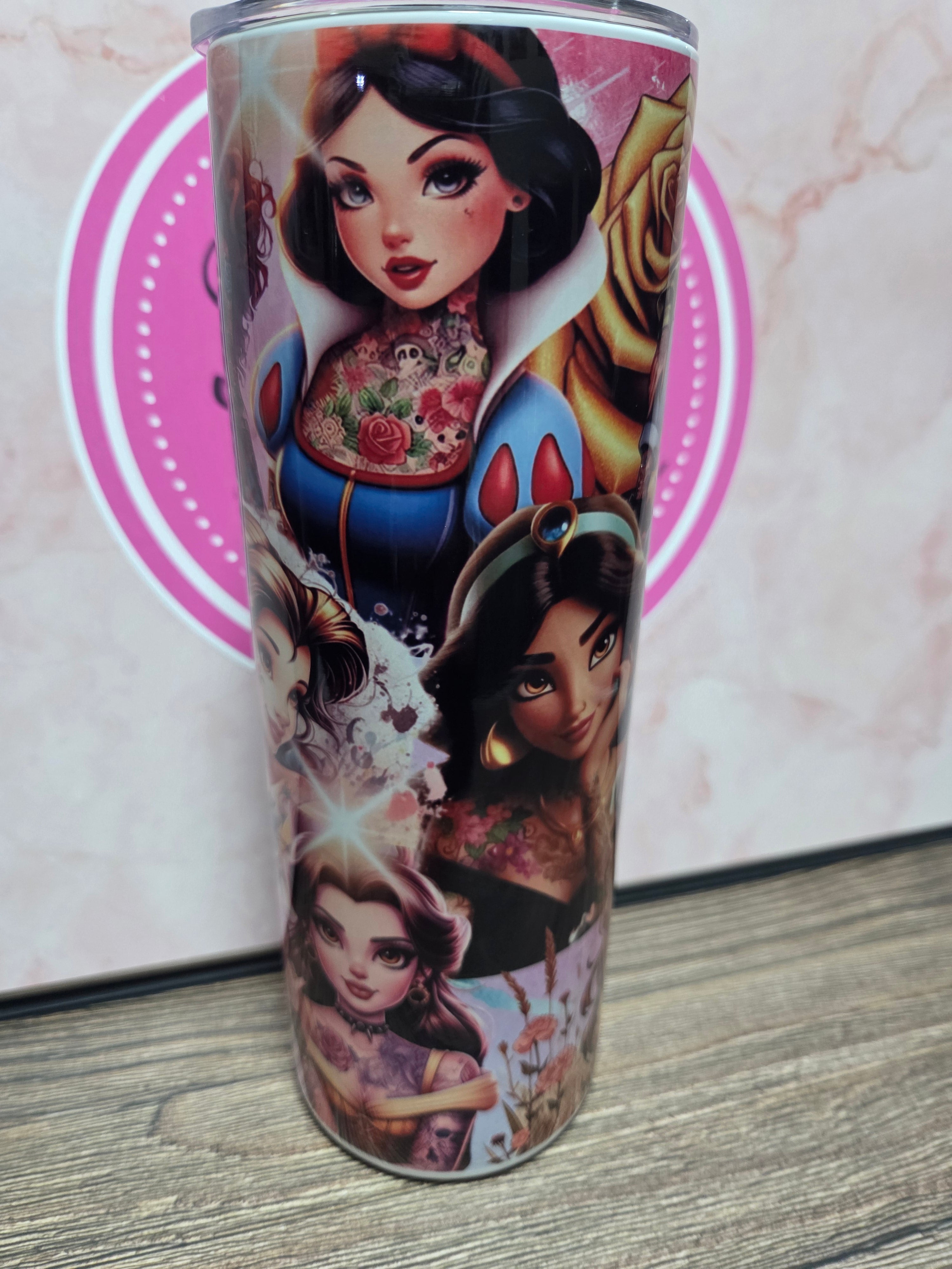 Tattooed disney tumbler