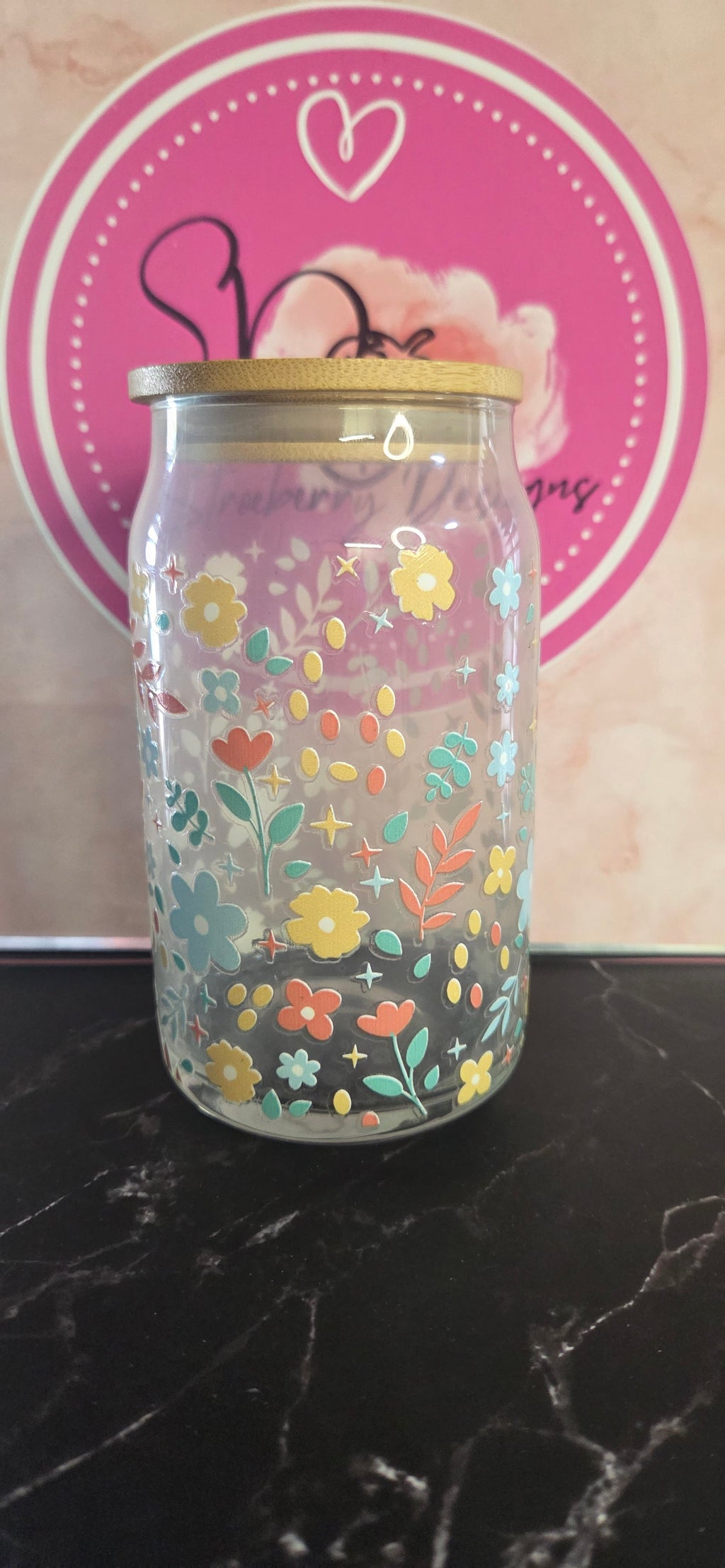 Flower libby glass