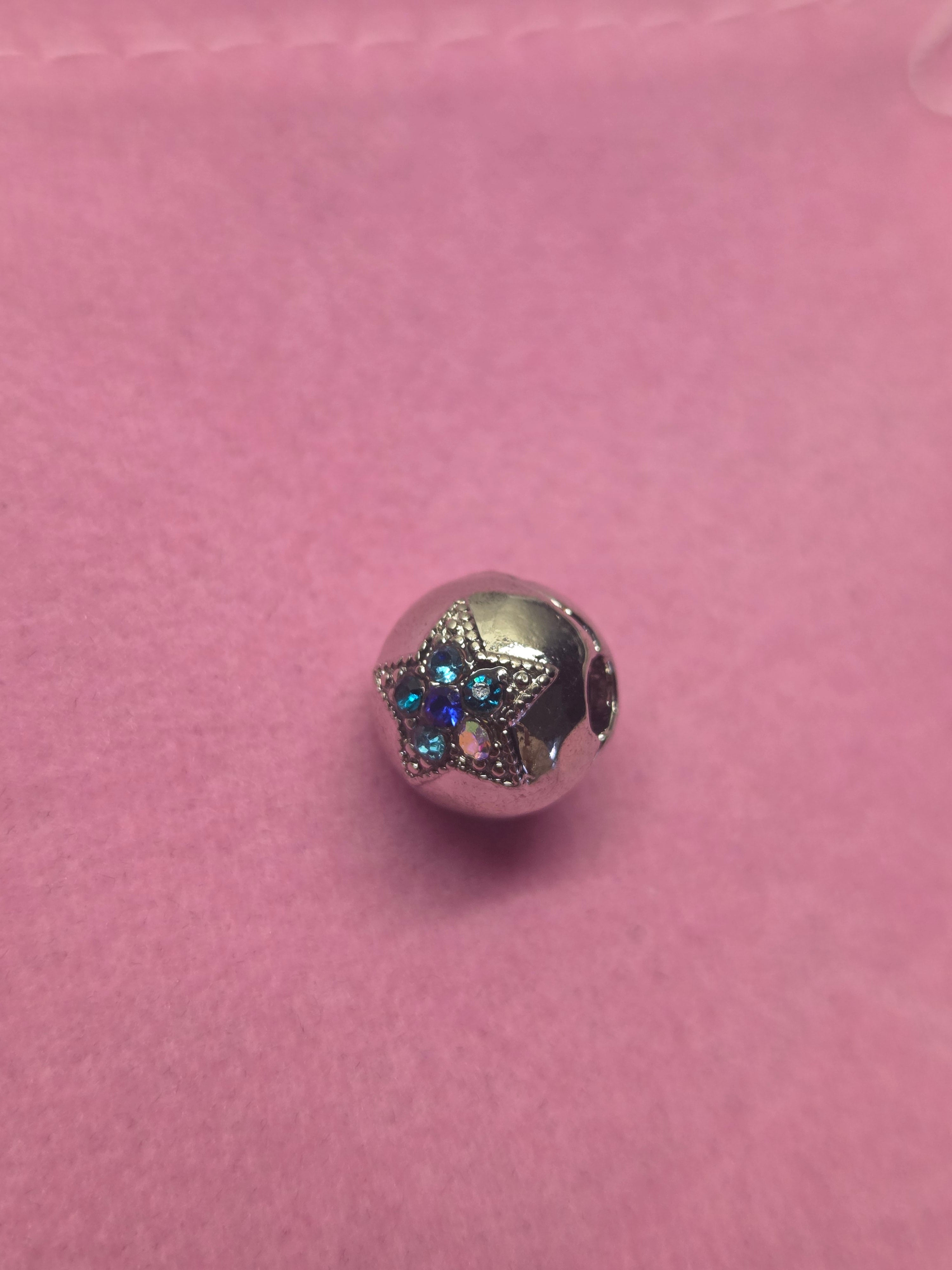 Blue star charm