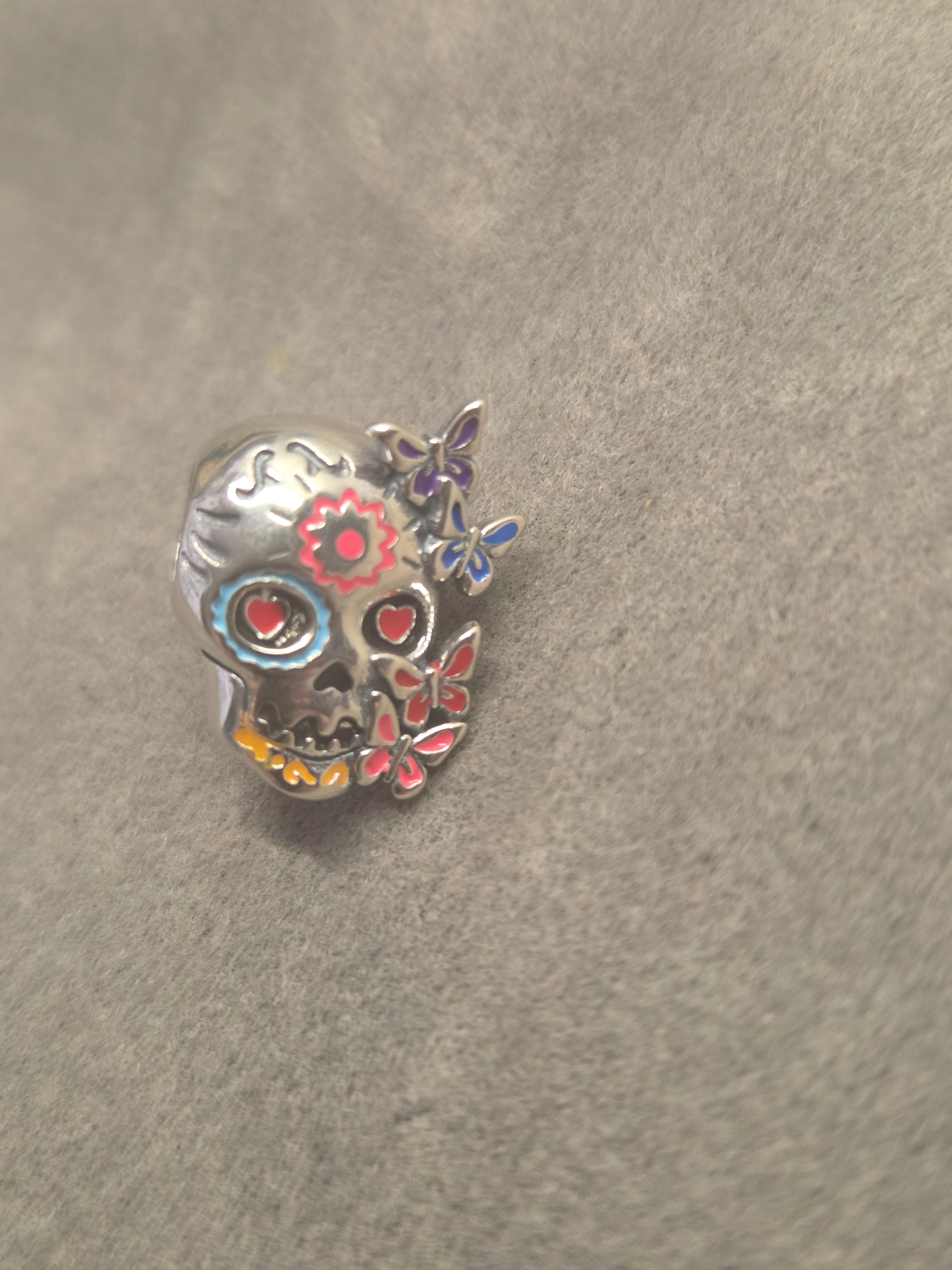 Sugar skull charm