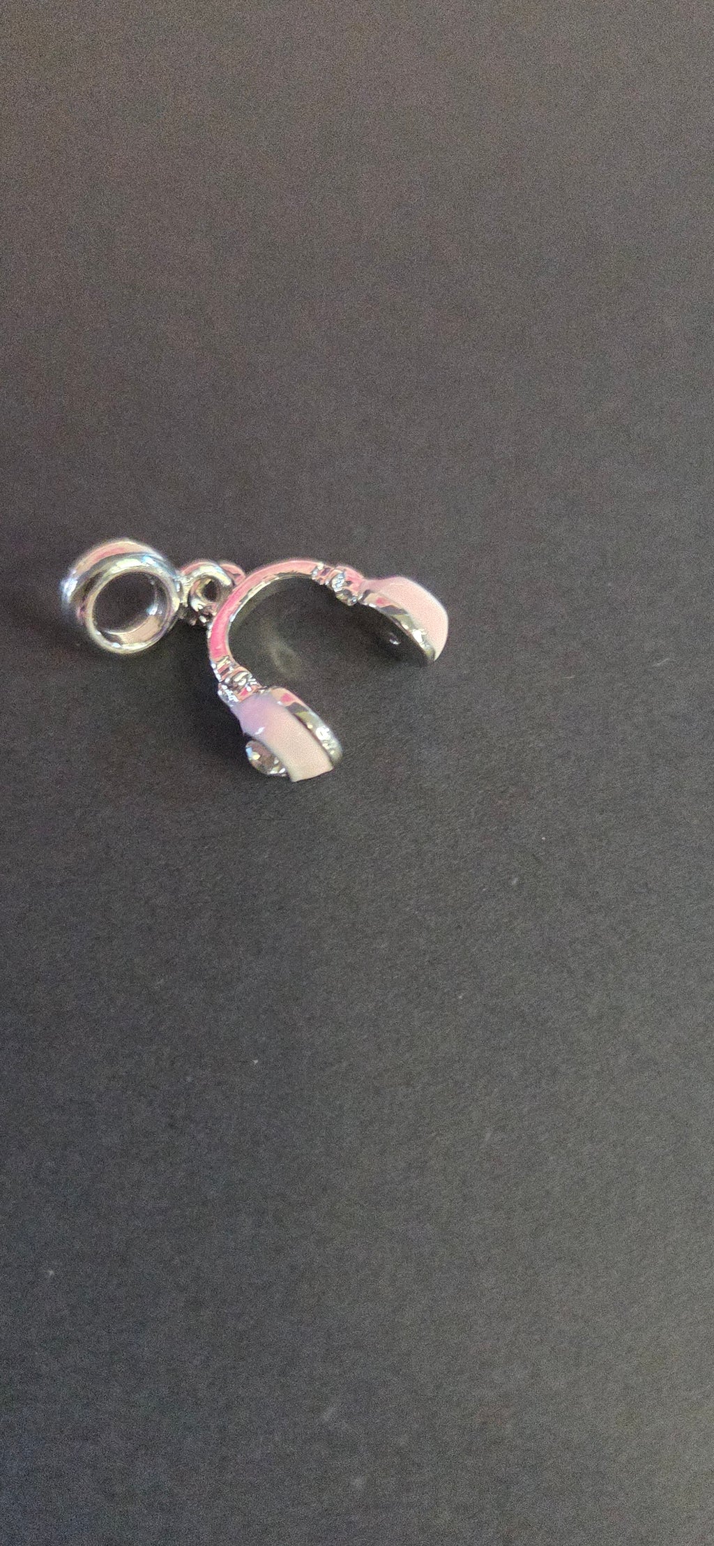 Pink earphones charm