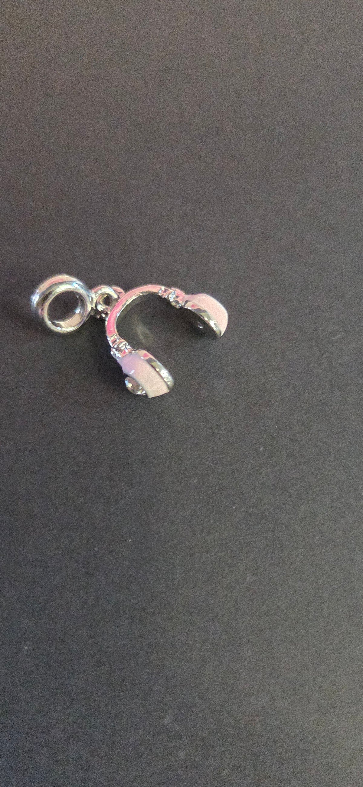 Pink earphones charm