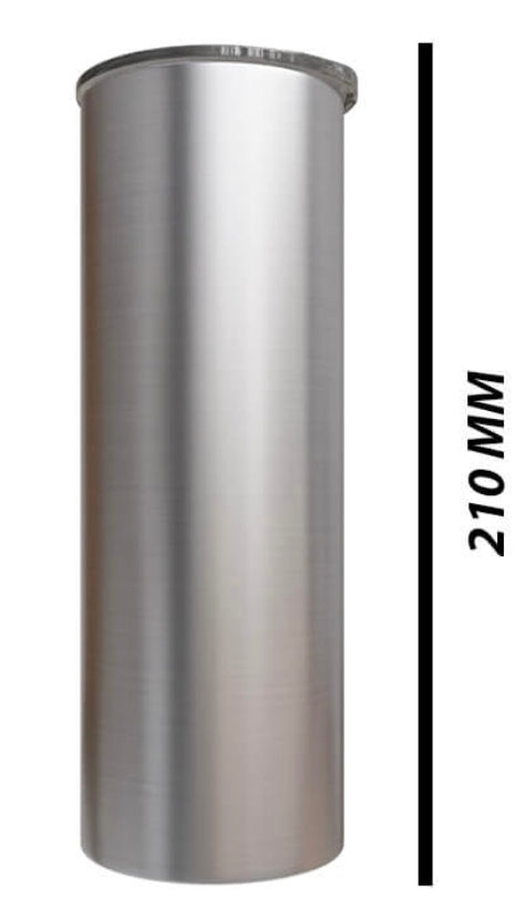 20 oz silver skinny tumbler