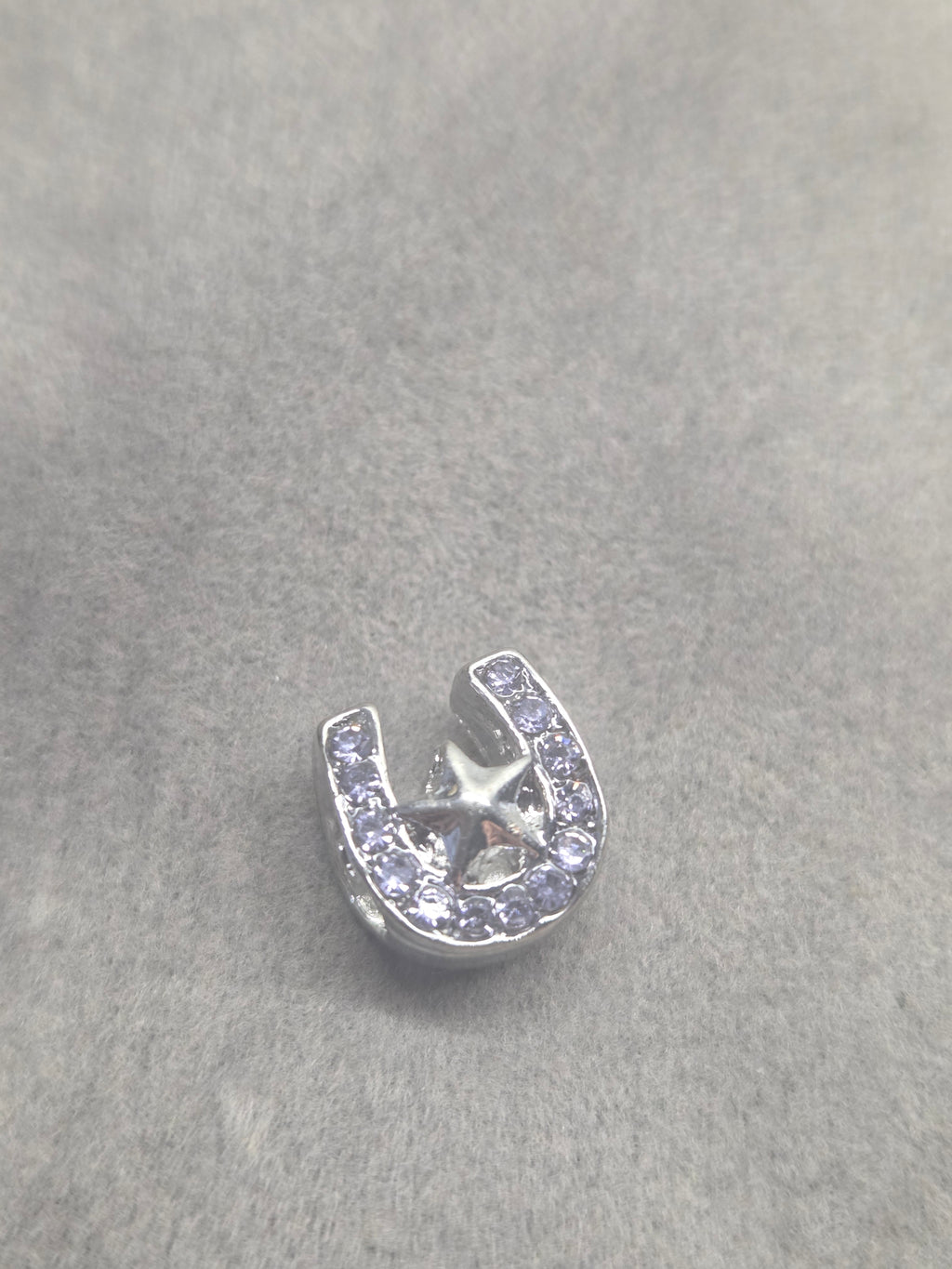 Purple lucky shoe charm