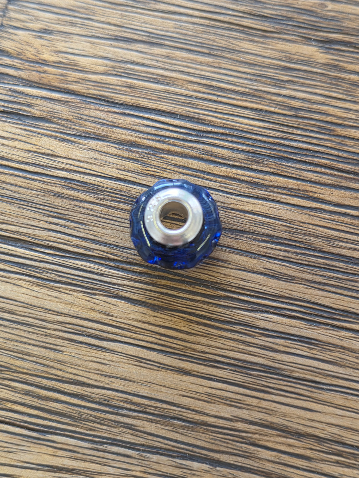 Blue bead charm