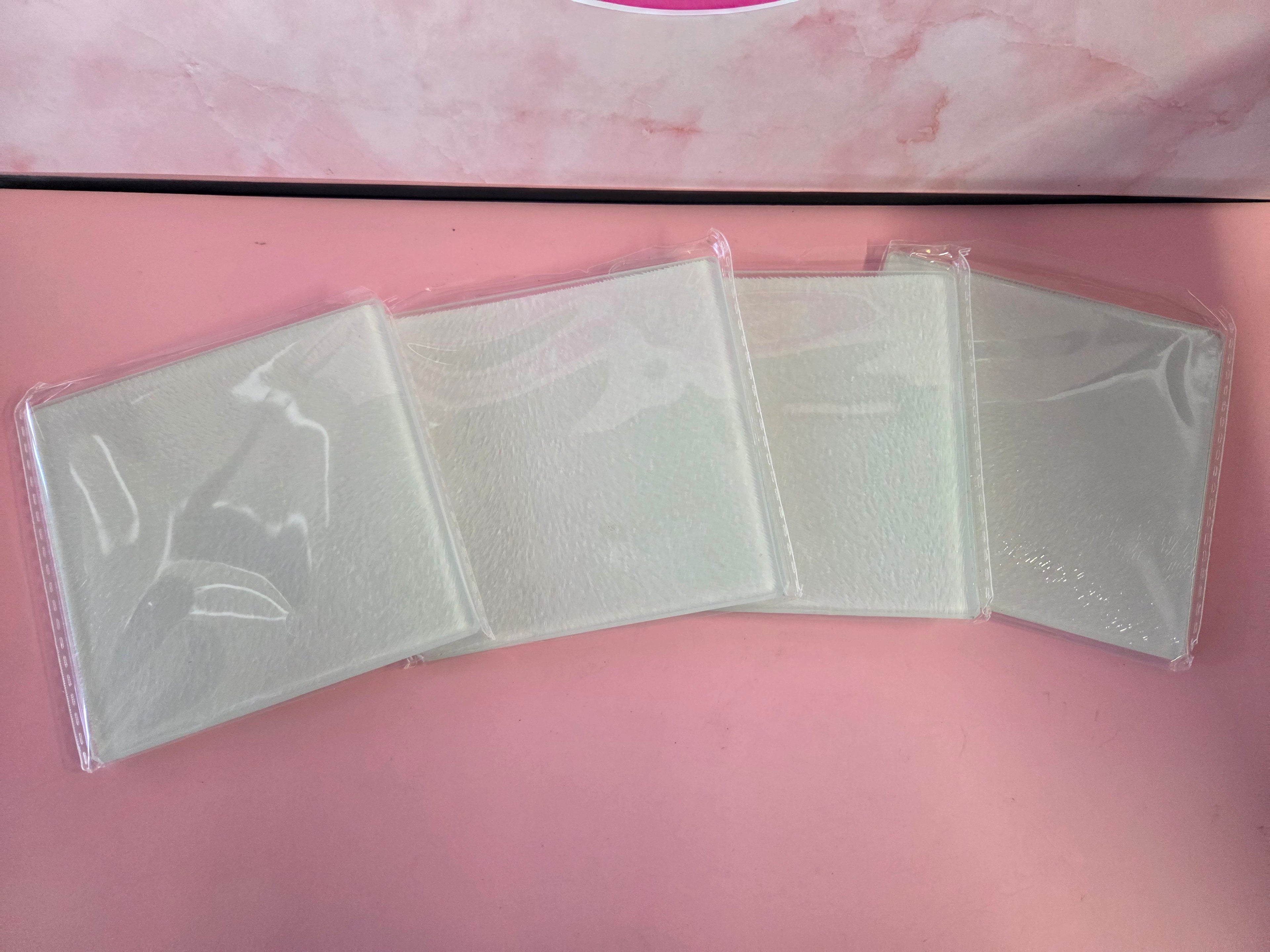 Glass coasters