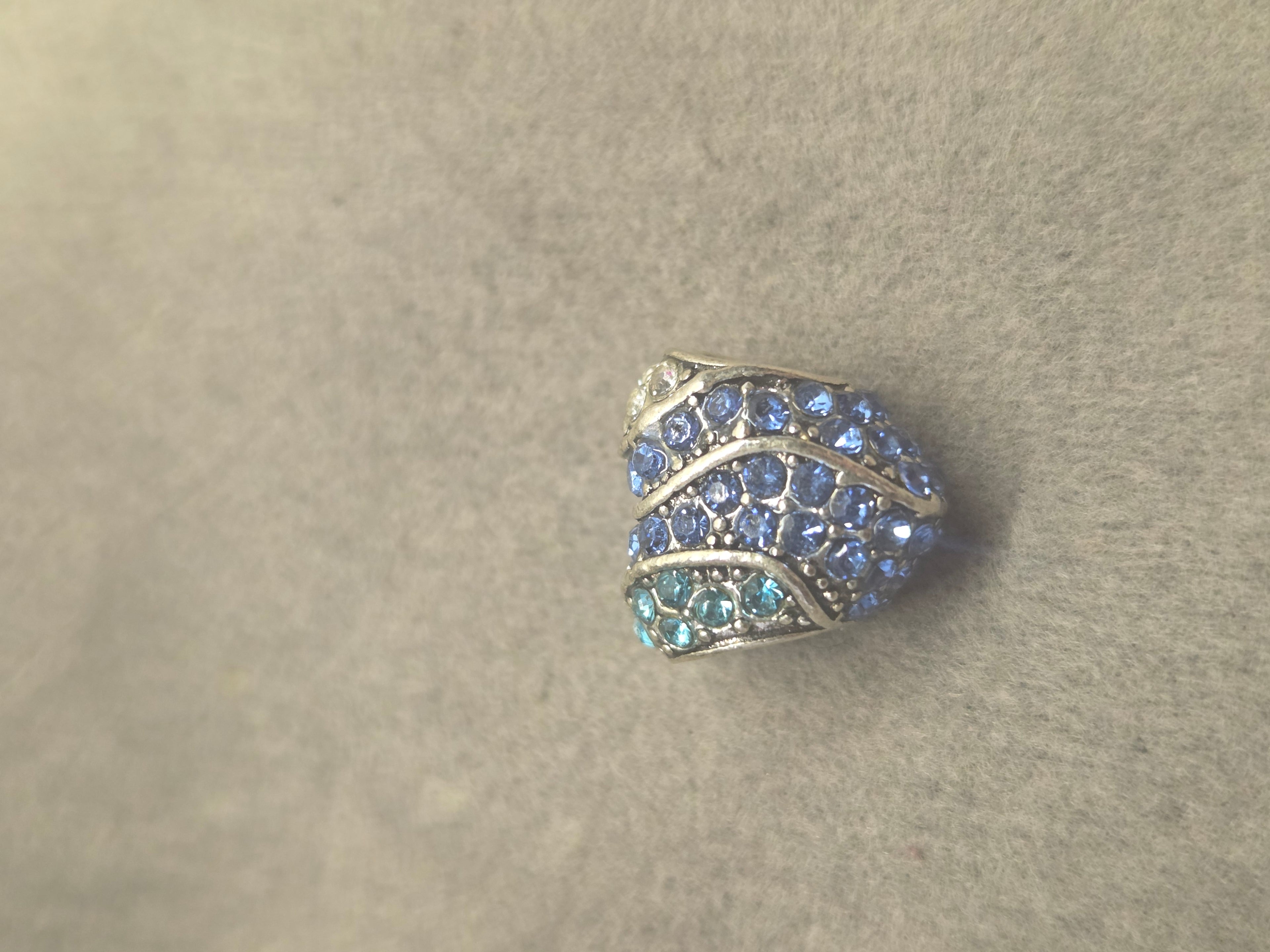 Blue heart charm