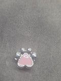 Pink paw charm