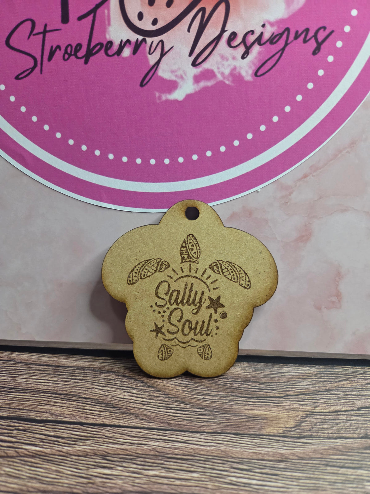Wooden keyring