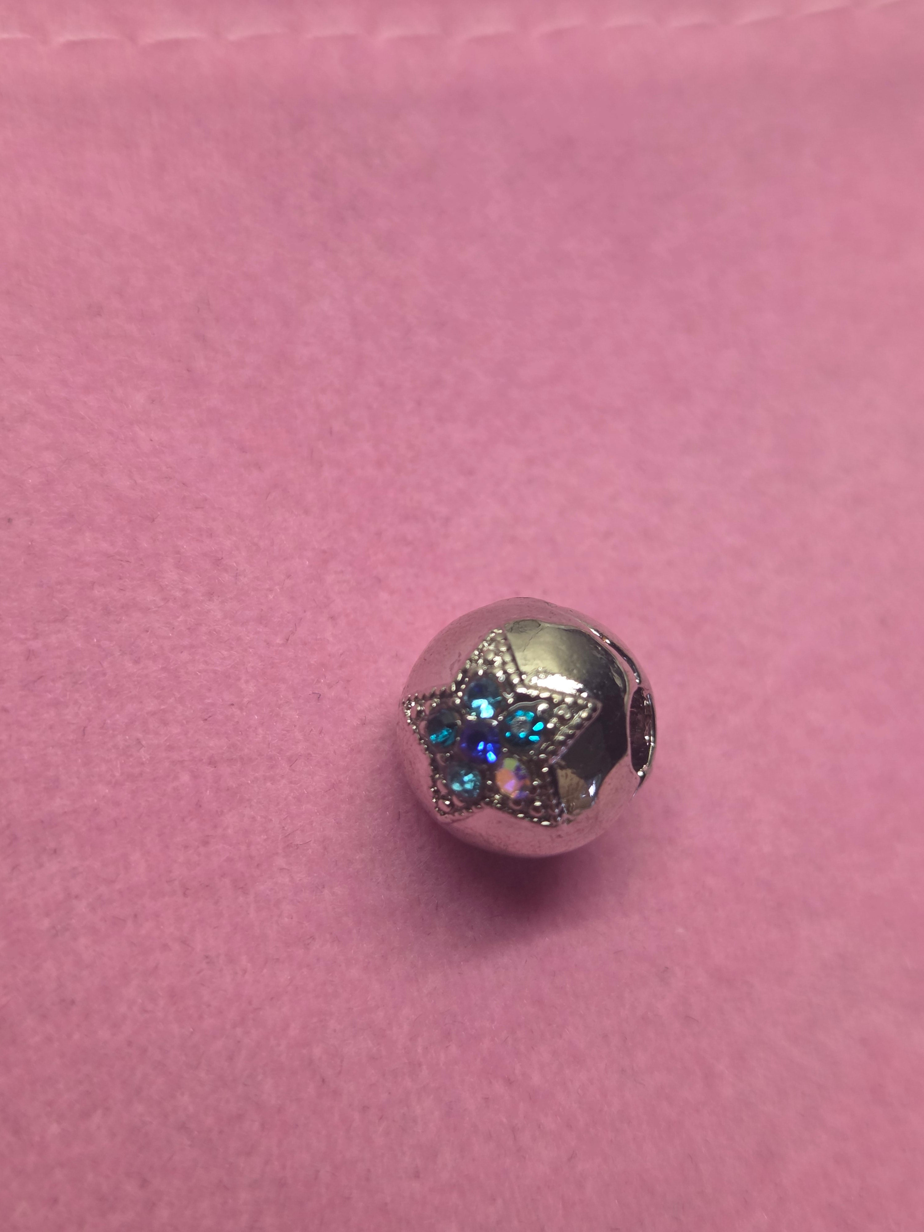 Blue star charm