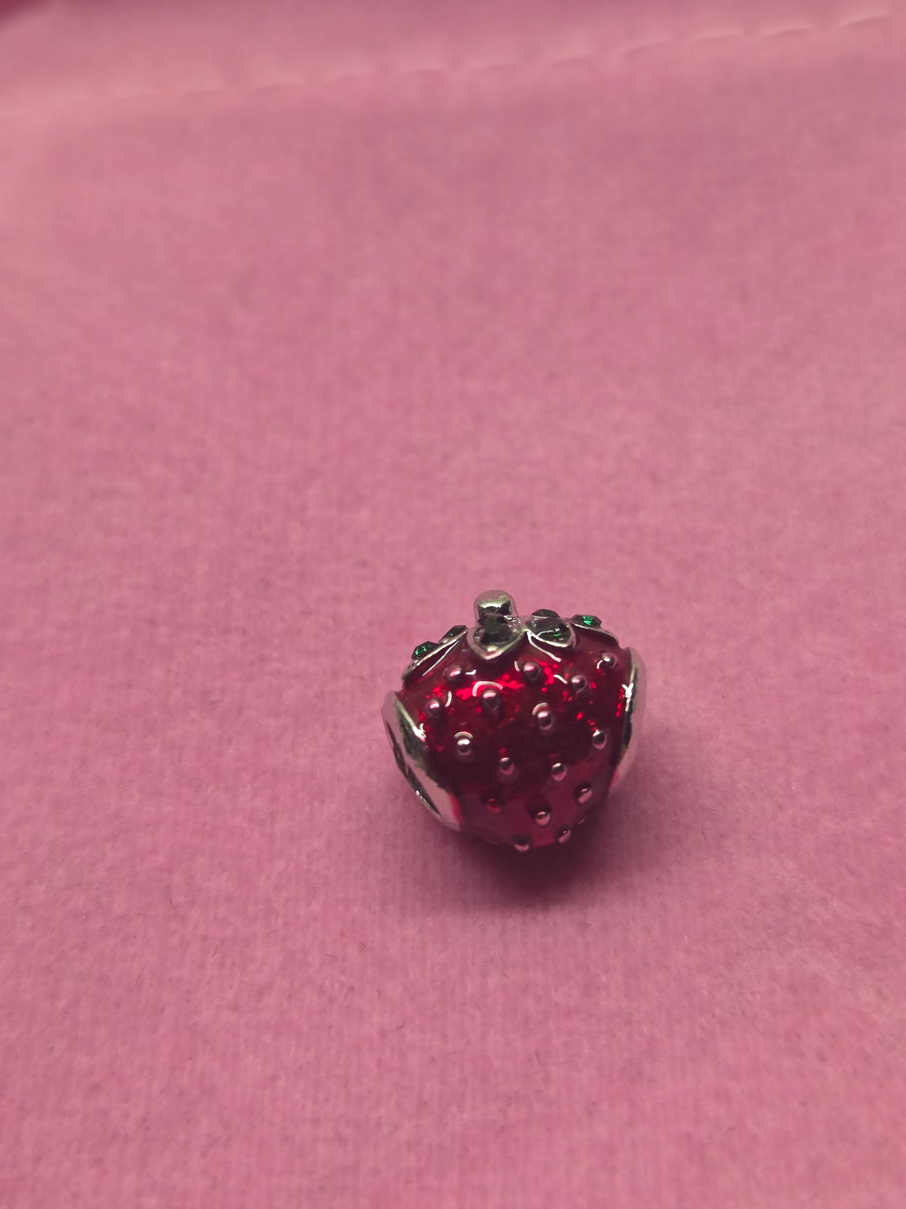 Red strawberry charm