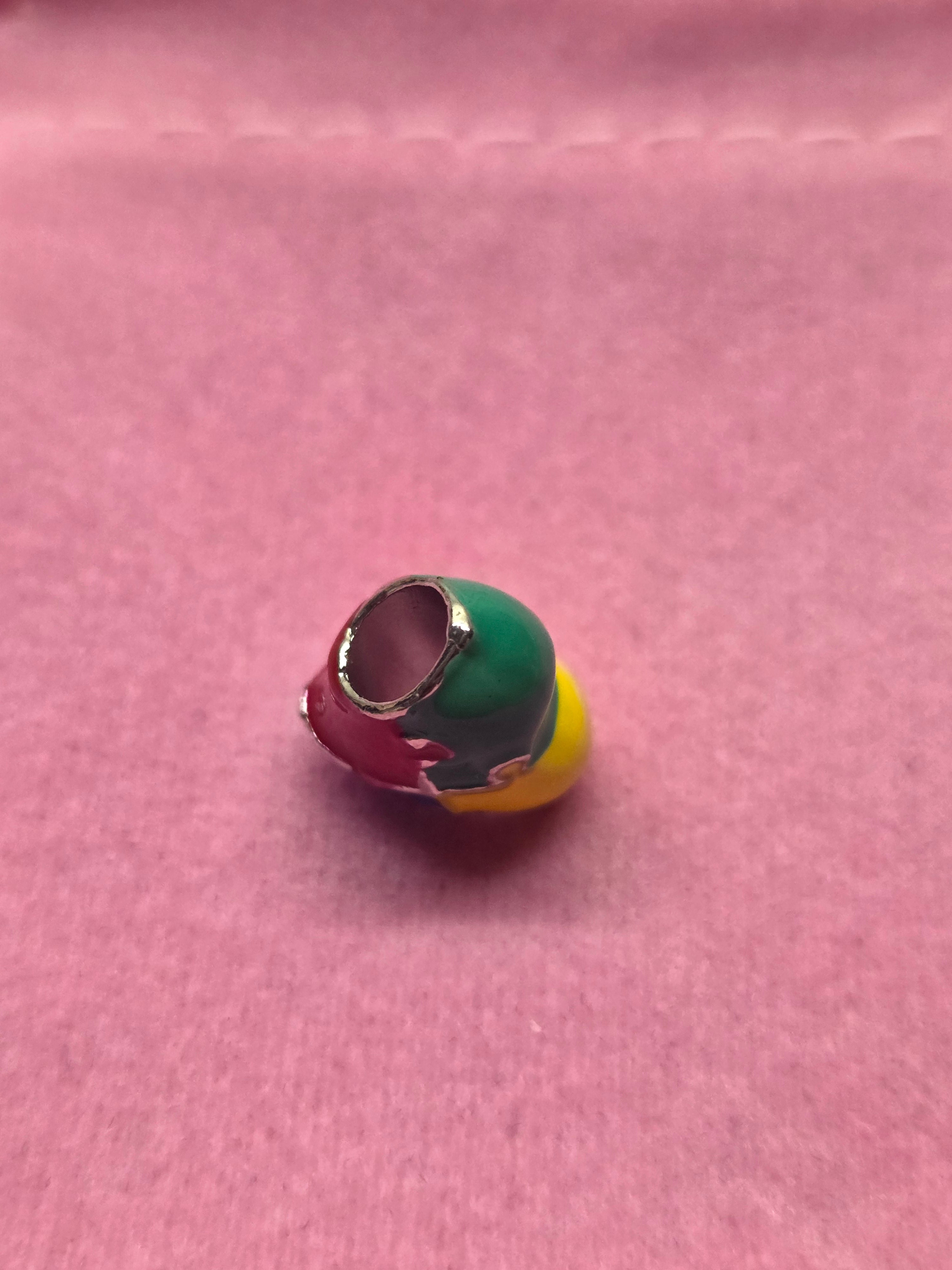 Puzzle heart charm