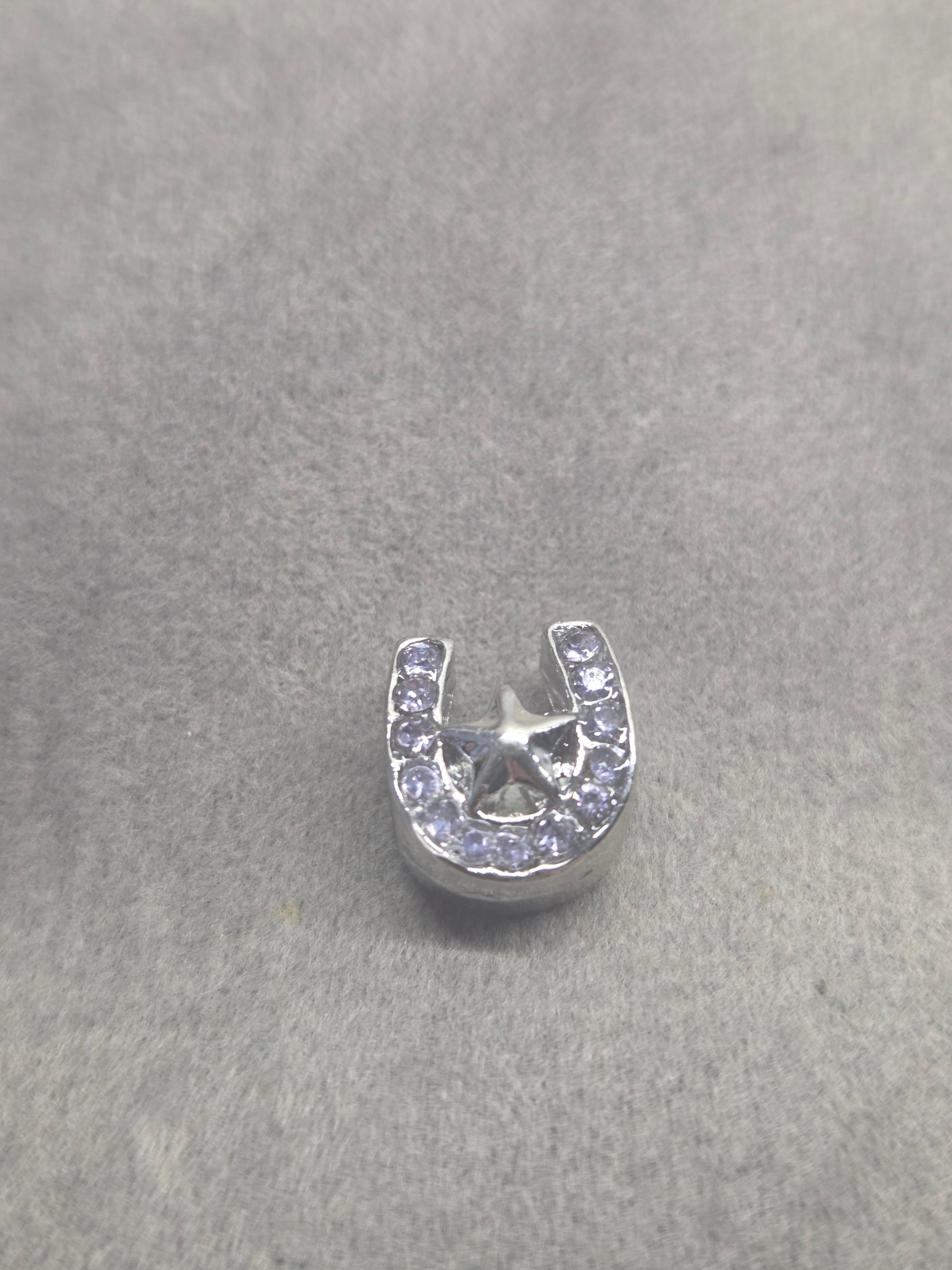 Purple lucky shoe charm